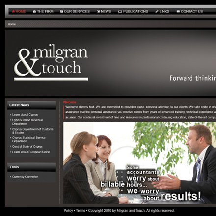 Milgran & Touch website